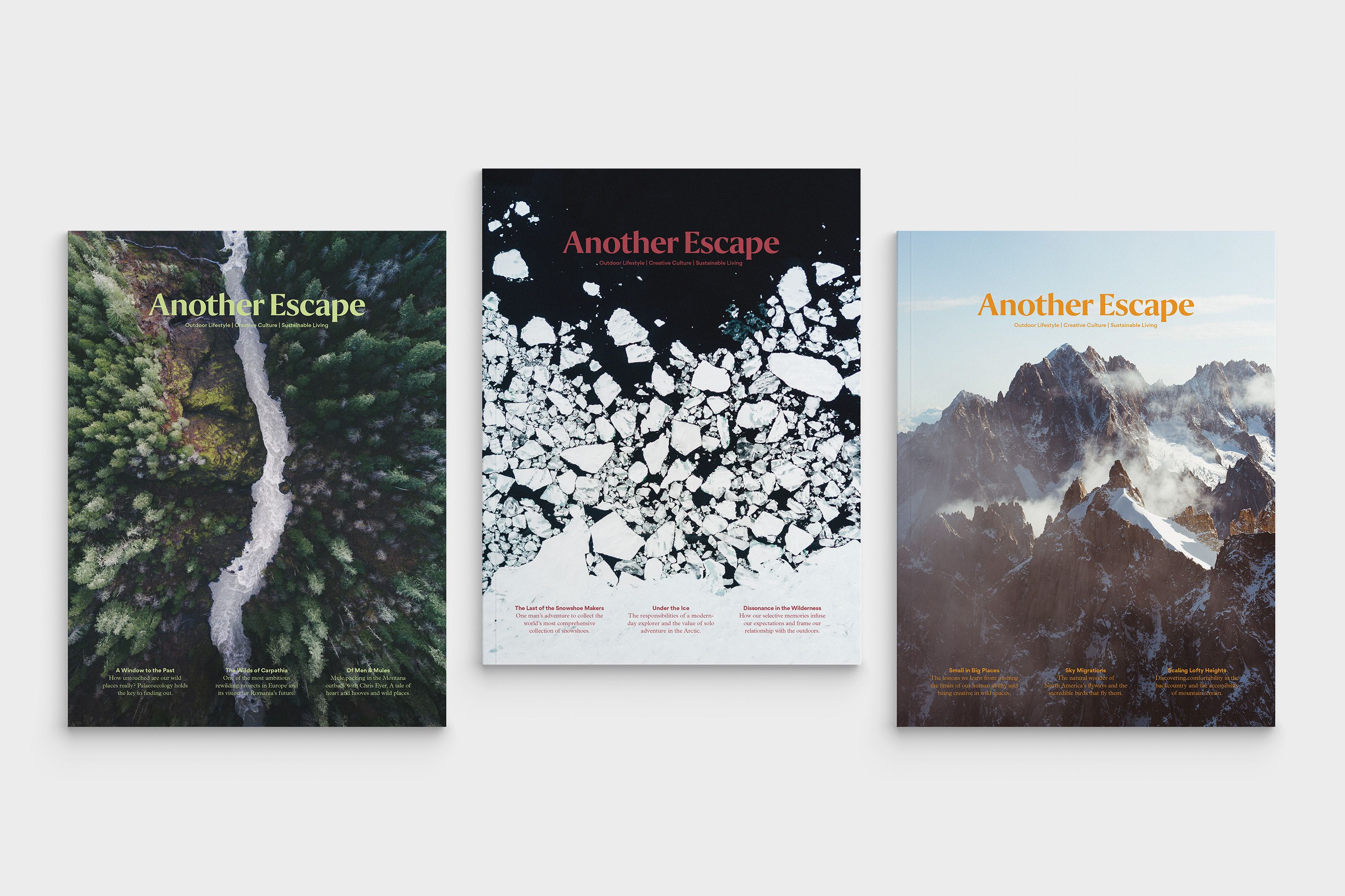 Three Volumes of Another Escape Magazine
