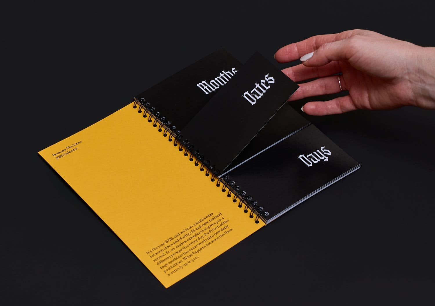 A curious sort of calendar for a curious sort of now