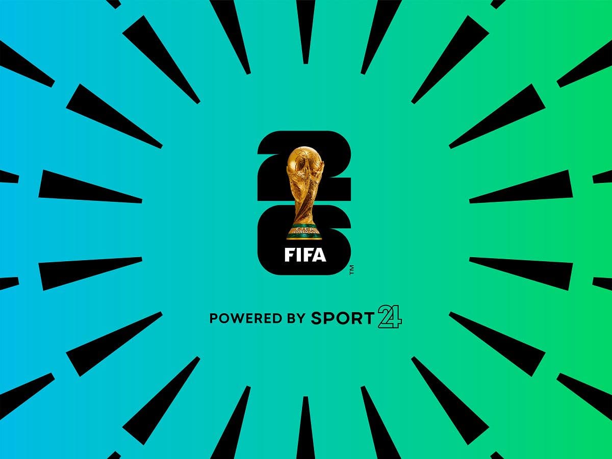 Key visual from the global identity created for Sport 24’s FIFA World Cup 26™ coverage.