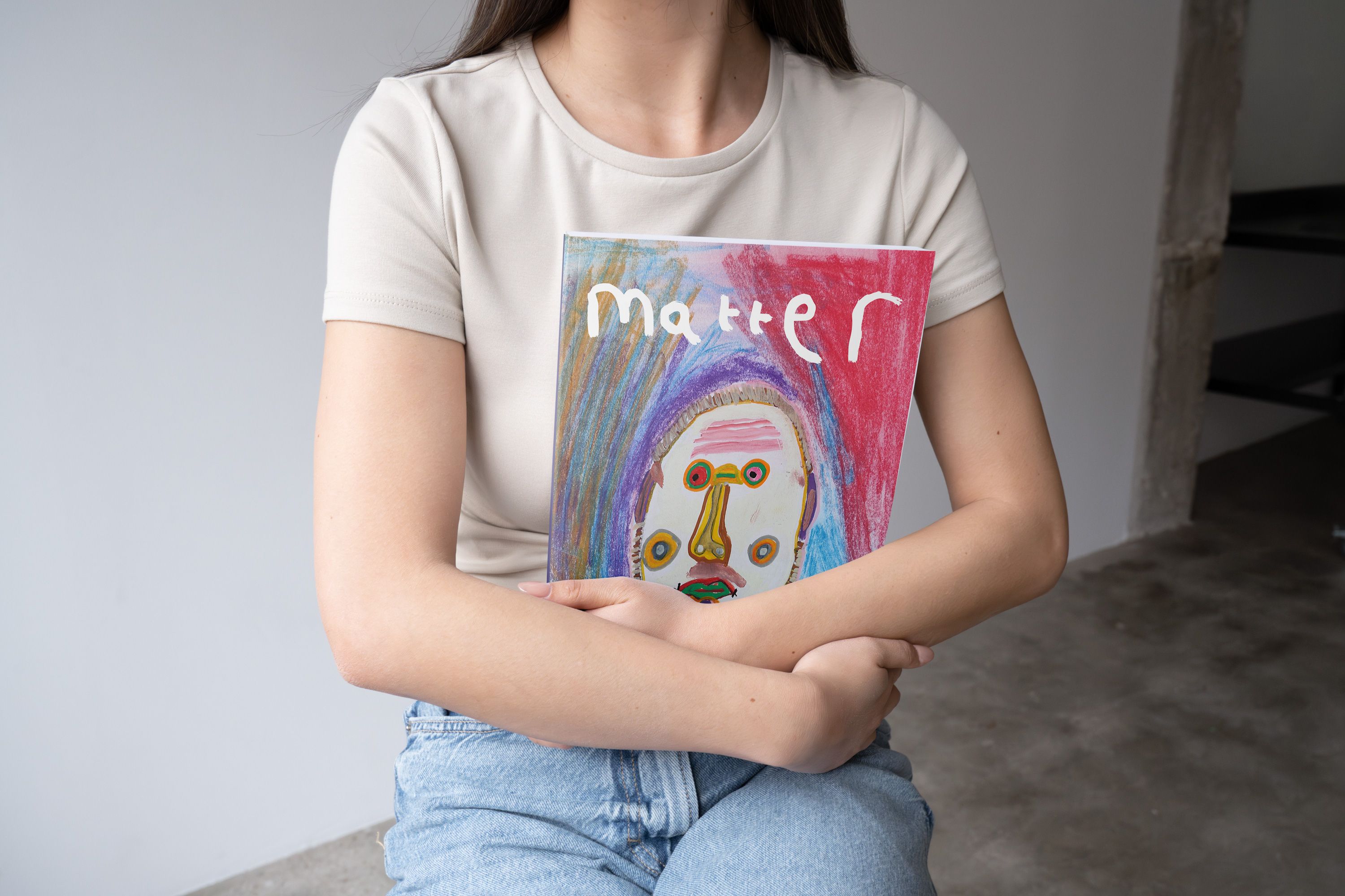 Someone holding the magazine