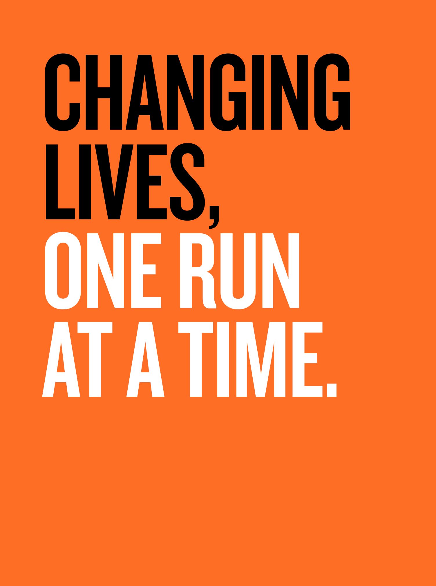 Impact messaging for The Running Charity