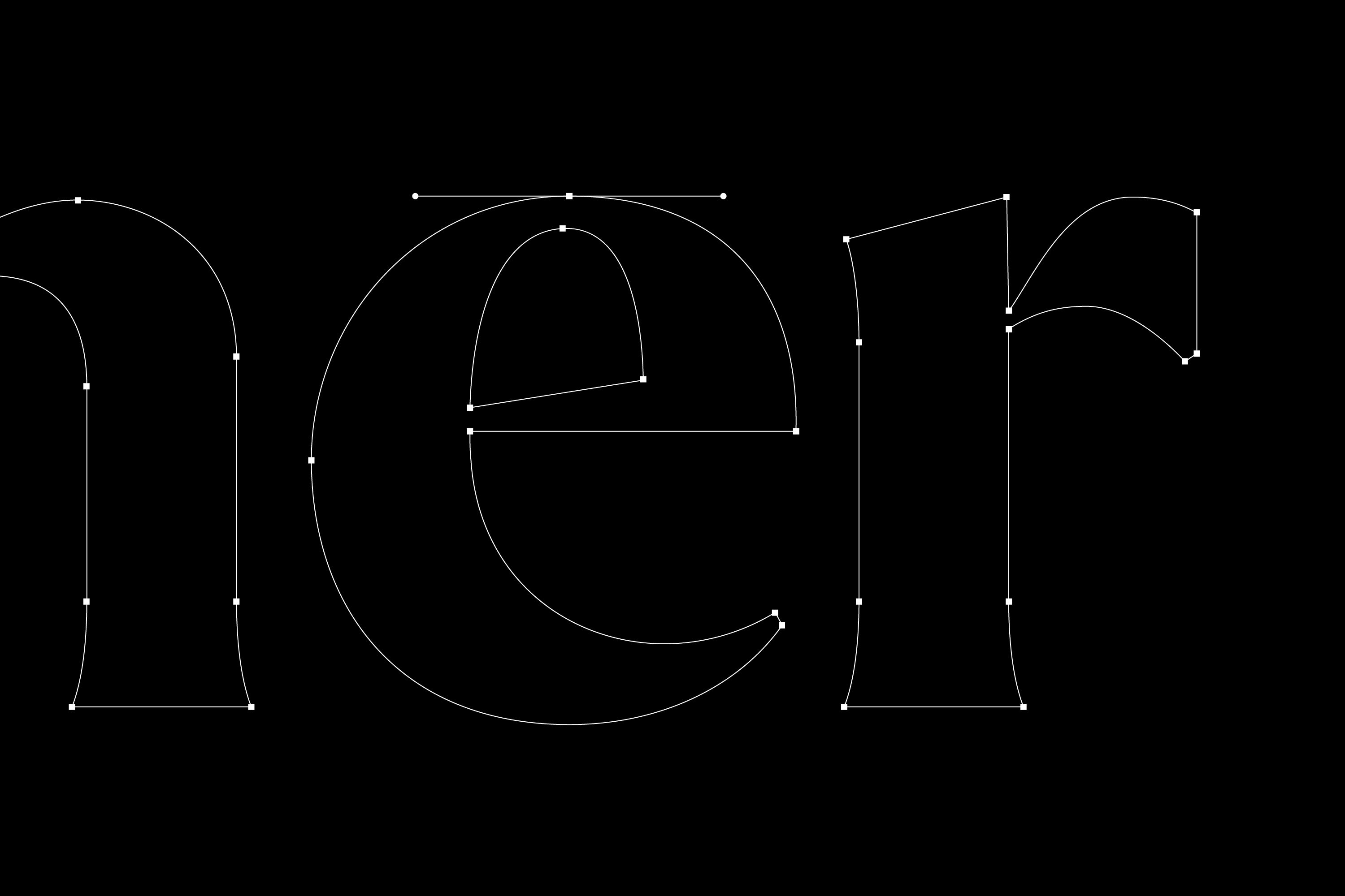 Detail of the custom Another Escape masthead