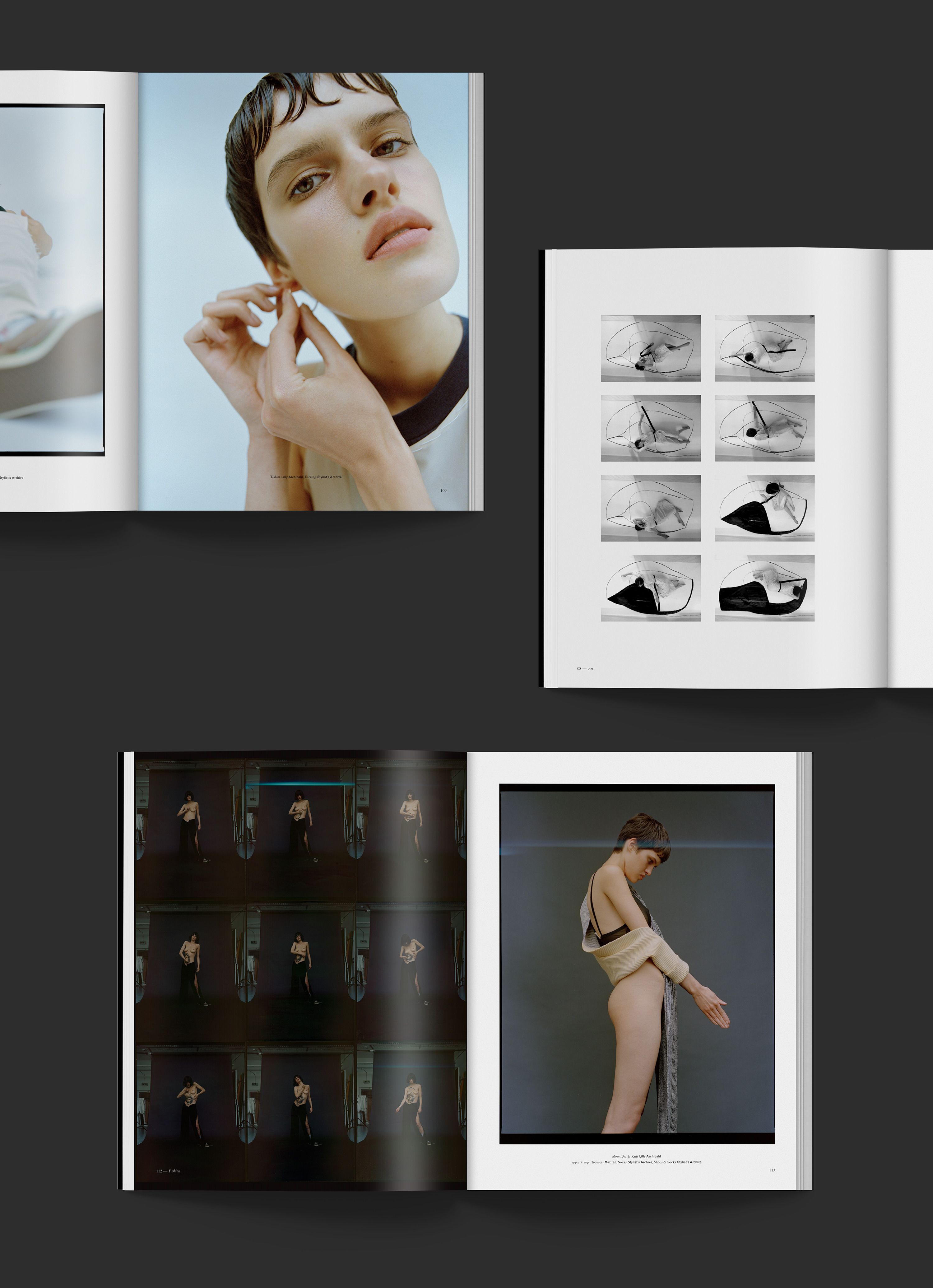 3 spreads from Teeth magazine