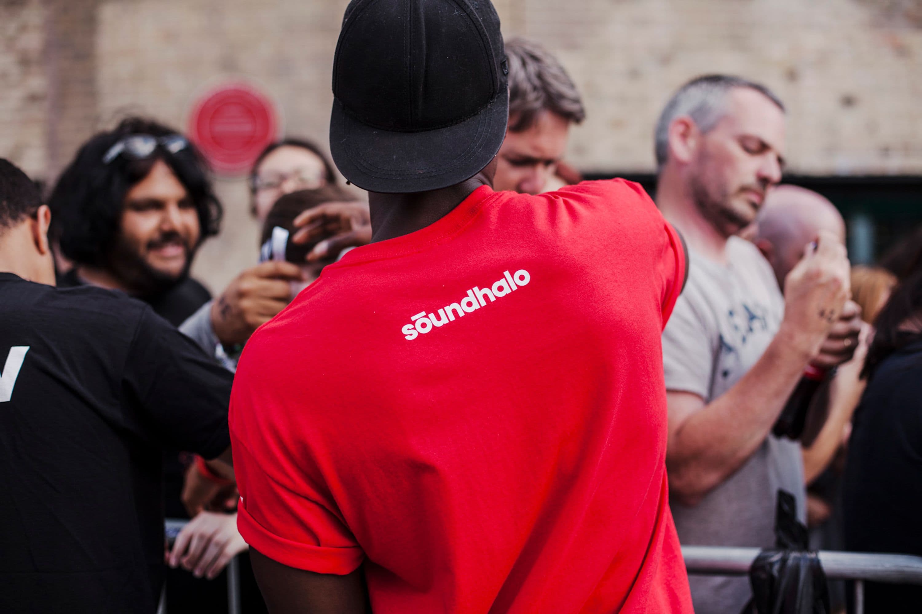 Street Crew wearing a Soundhalo t-shirt.