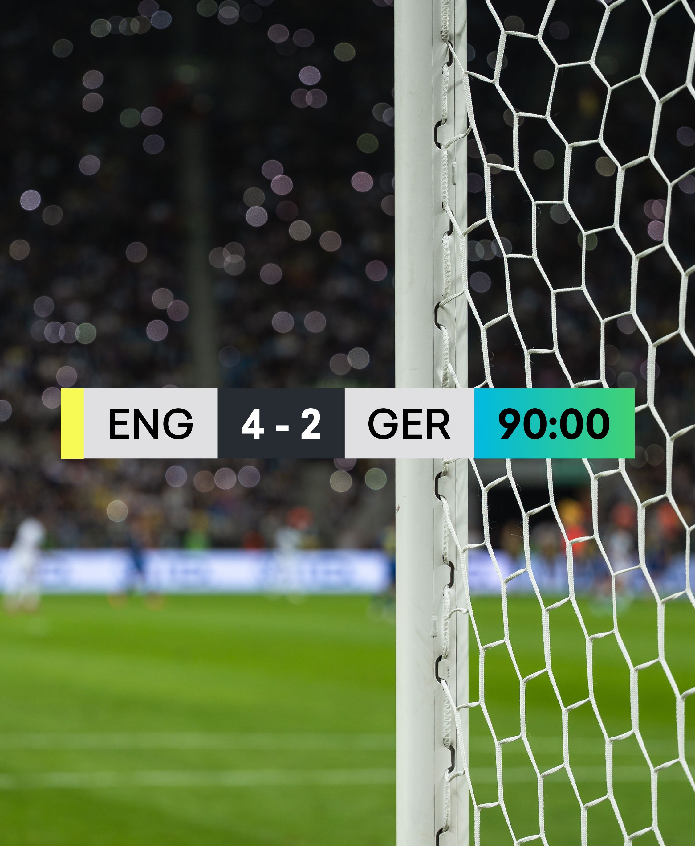 Live football score bar created for Sport 24’s FIFA World Cup 2026 broadcast identity.