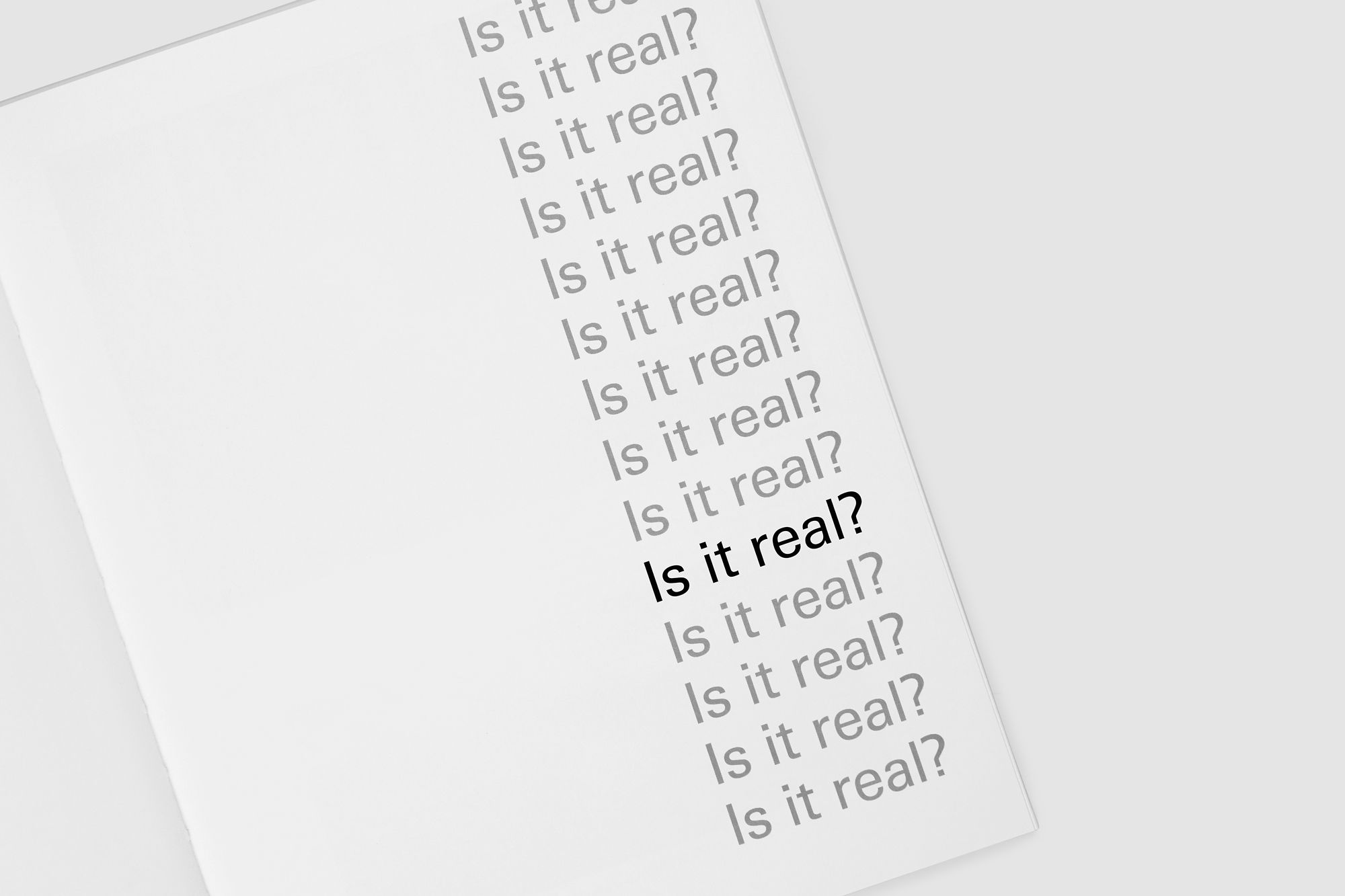 A typographic detail from a chapter page from an art book designed by Extract Studio