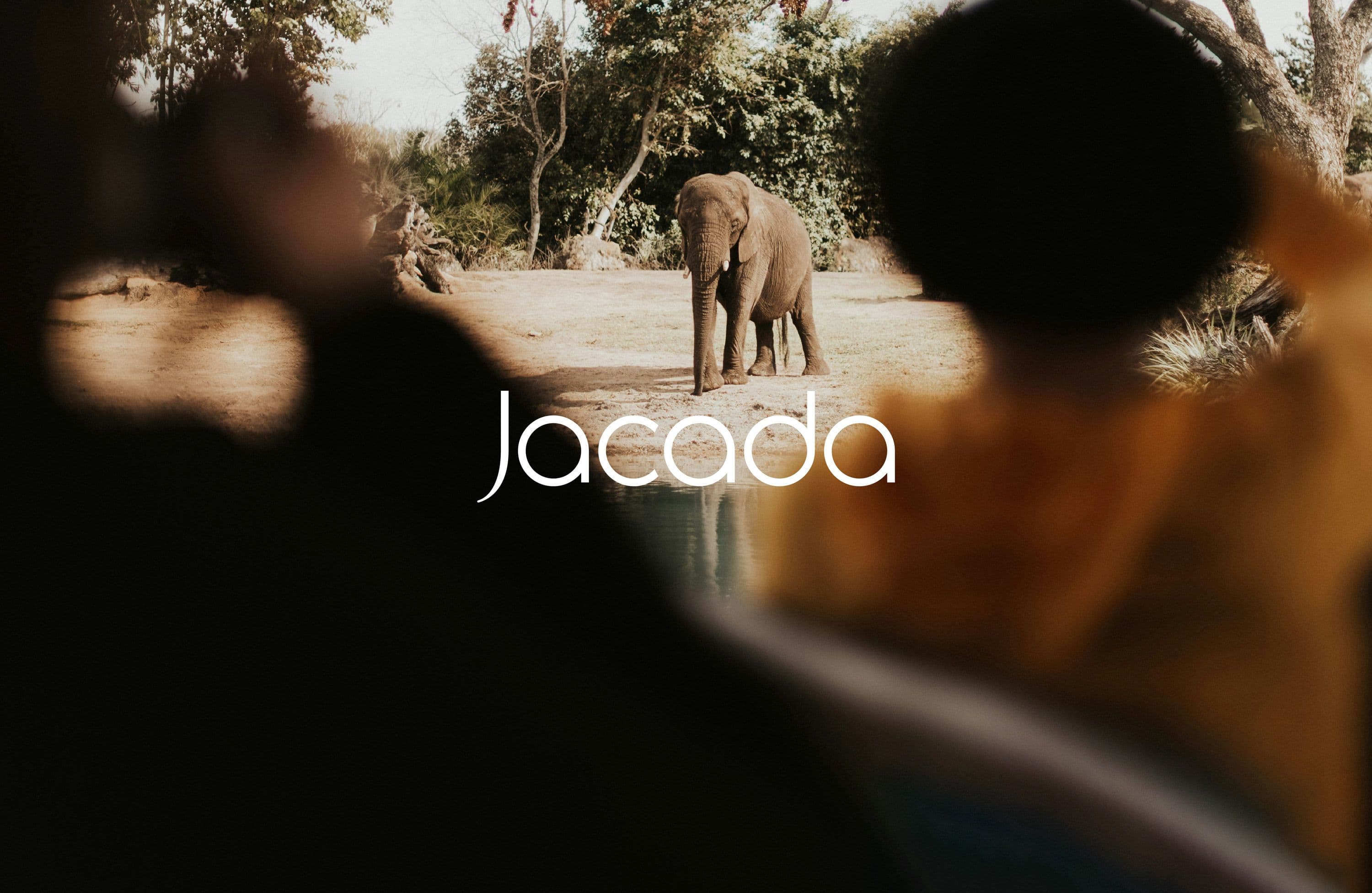 Jacada Travel logo displayed over a scenic travel photograph