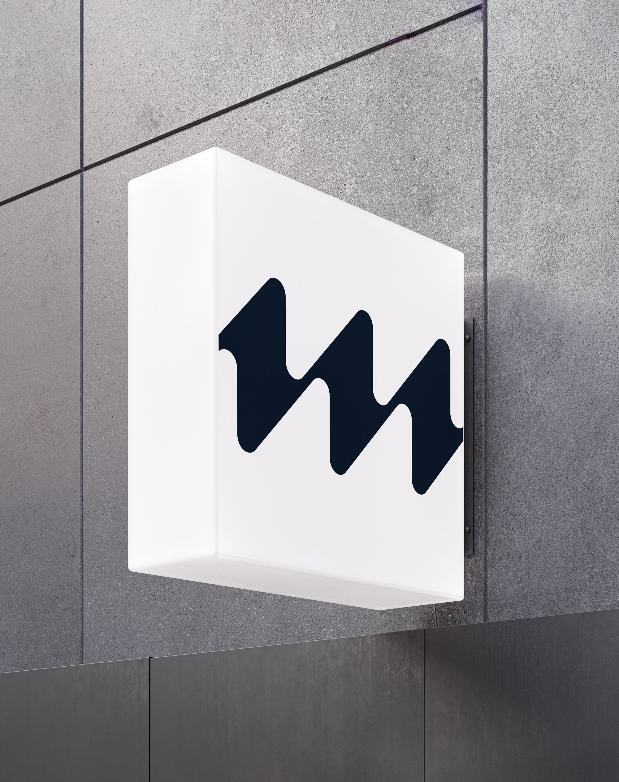 Machine Discovery logo on a seign.