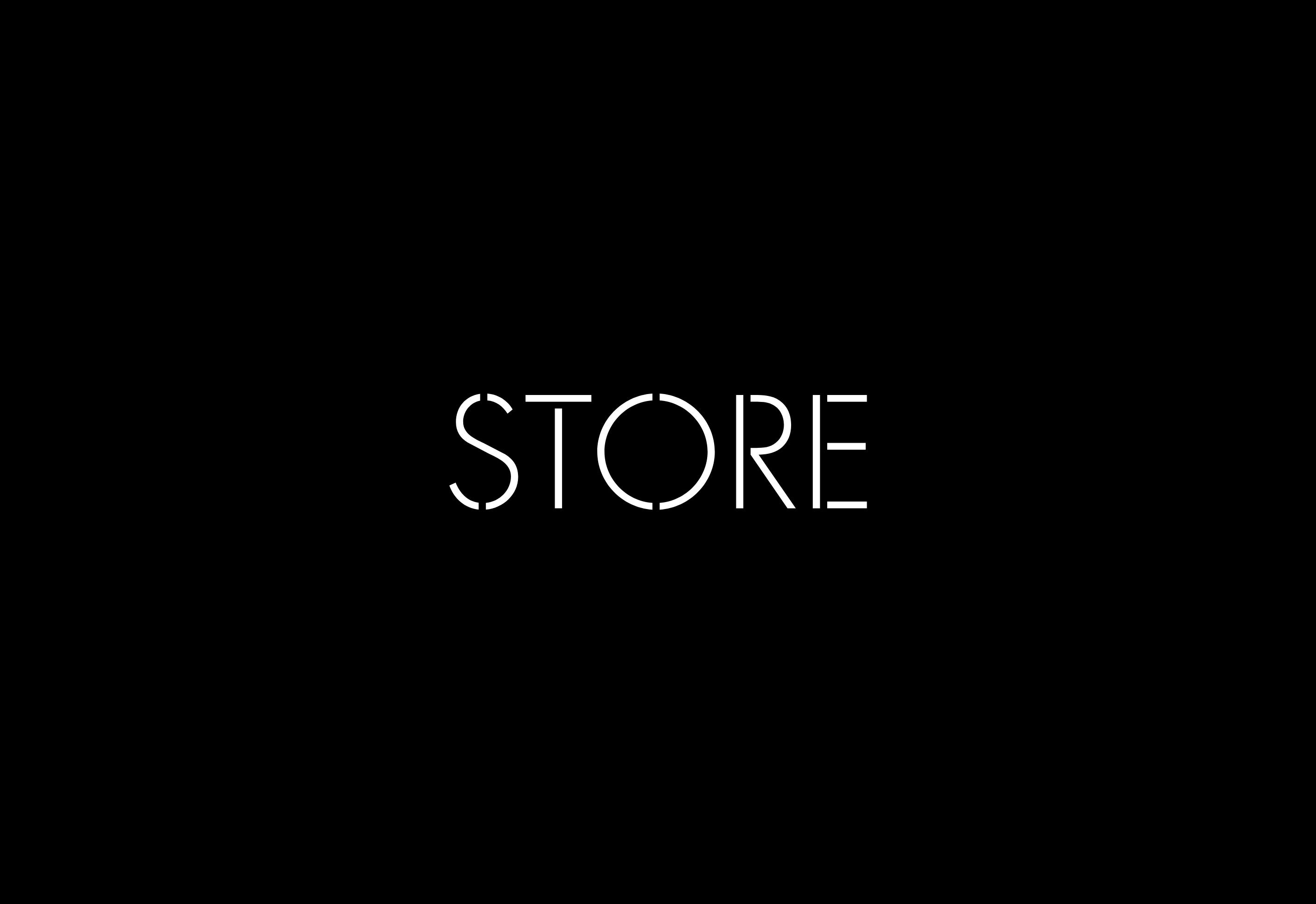 Logo design for Store, a pop-up shopping event, featuring a modular and adaptable identity.