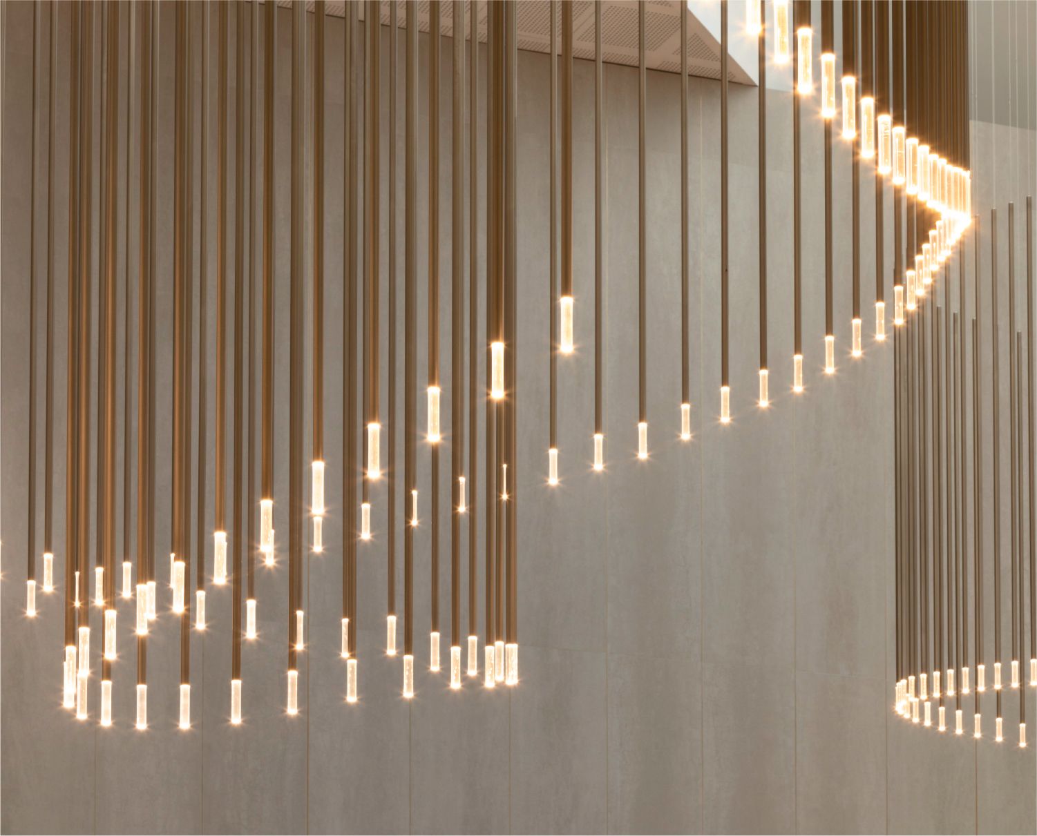 Lighting installation by Electrolight