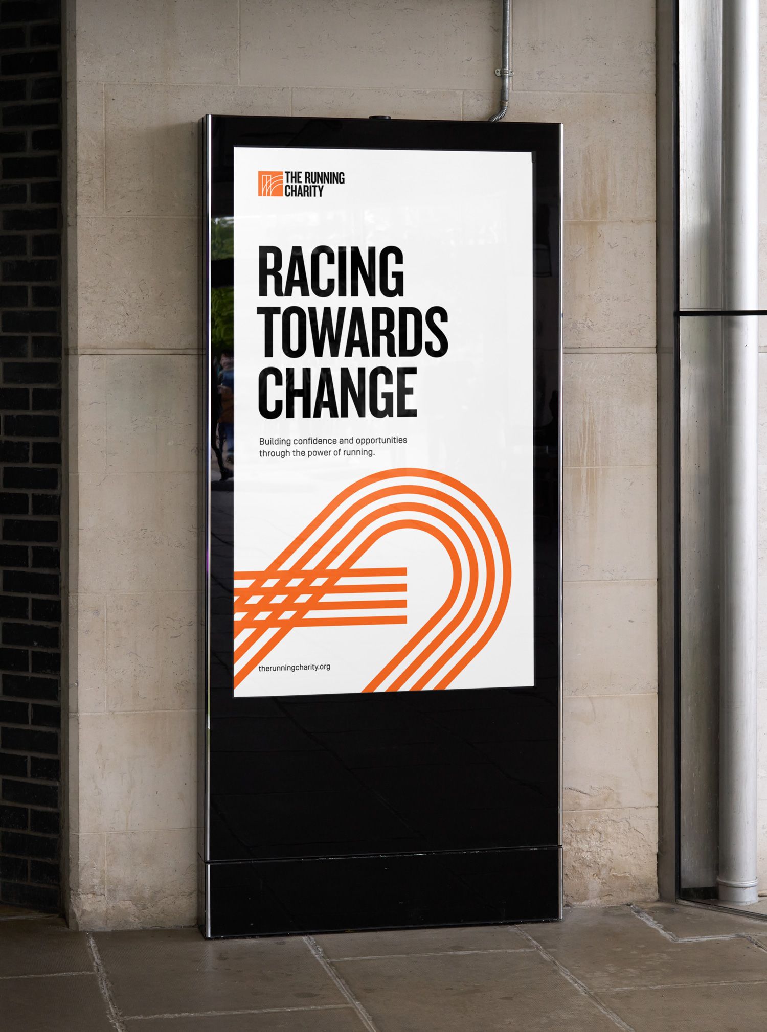 Out of home advertising for The Running Charity