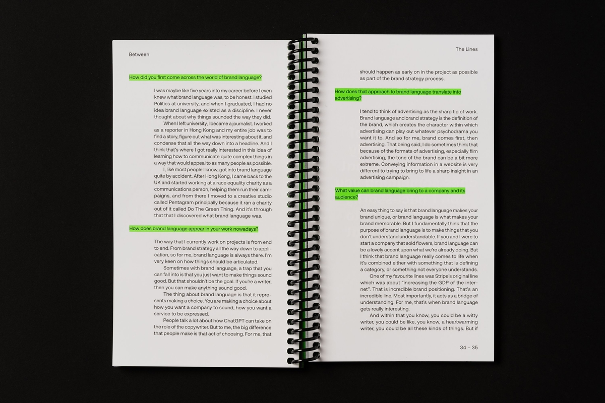 Custom Design Extract Between The Lines Publication Design | Extract Studio